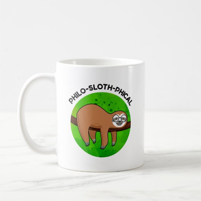 Taza De Café Pun de conmoción animal con honestidad filosófica (Izquierda)