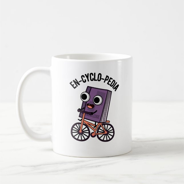 Taza De Café Pun de Enciclopedia Graciosa En-ciclo-Pedia (Izquierda)