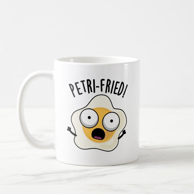 Taza De Café Pun de huevo frito de Petri Funny (Izquierda)