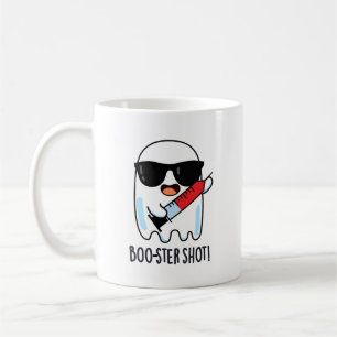Taza De Café Pun de la vacuna de Fantasma Graciosa Boo-ster Sho