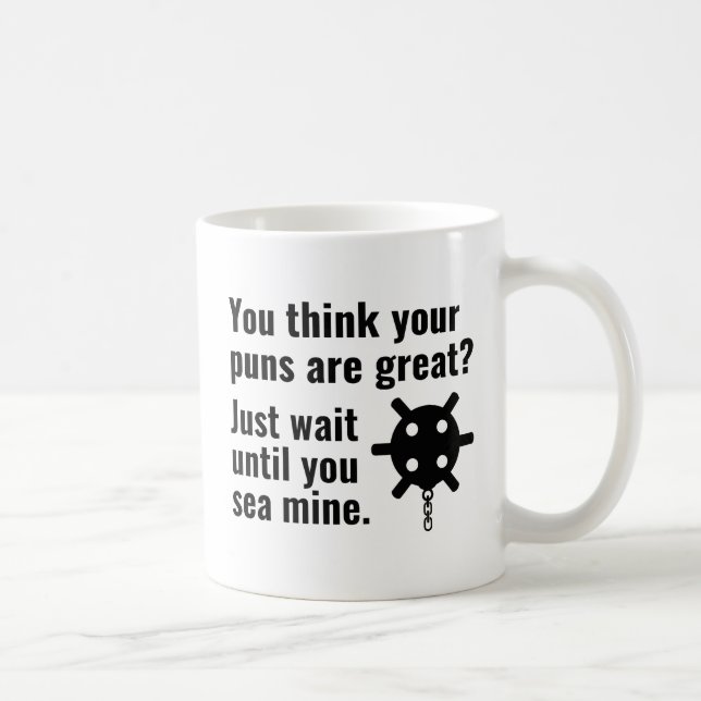 Taza De Café Pun de mina marina (Derecha)