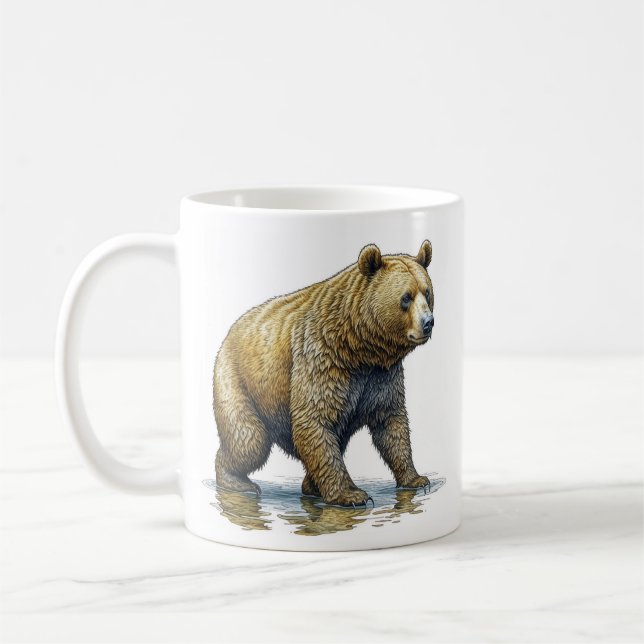 Taza De Café Pun de oso y café (Izquierda)