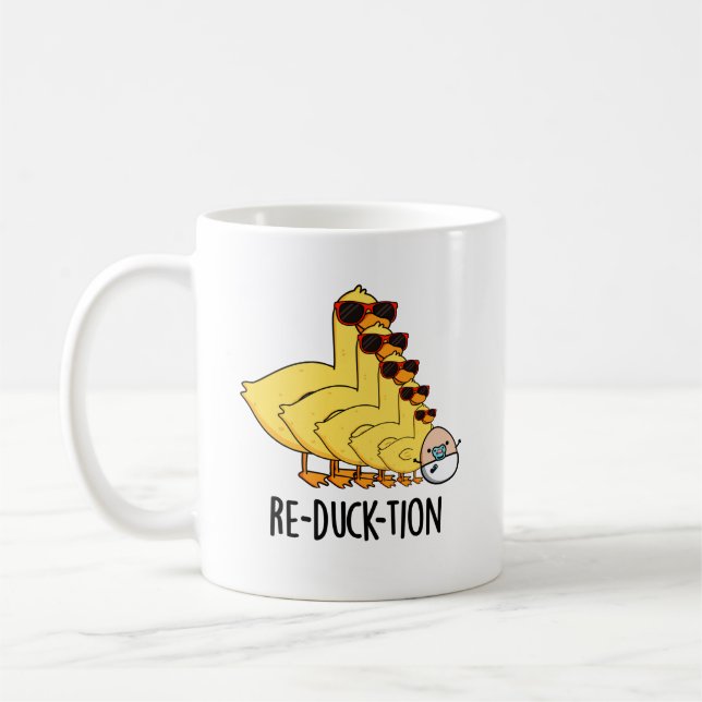 Taza De Café Pun de pato animal divertido para repatk-tion (Izquierda)