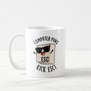Taza De Café Pun de teclado divertido para puntajes de computad