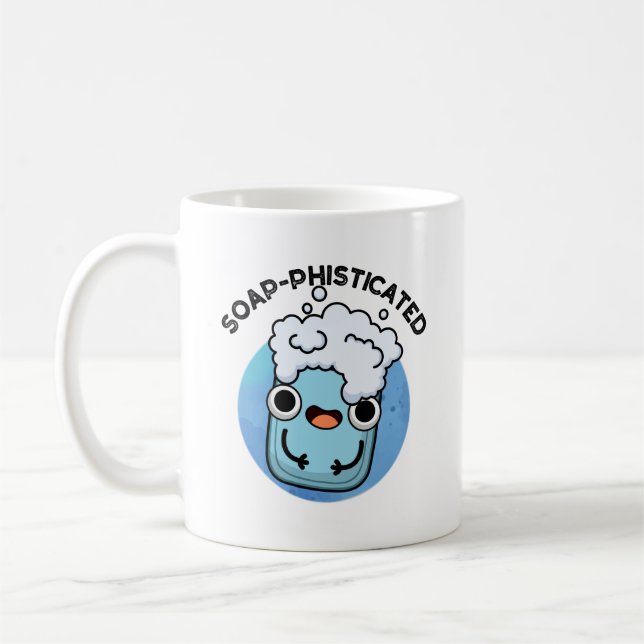 Taza De Café Pun divertido de jabón fino (Izquierda)