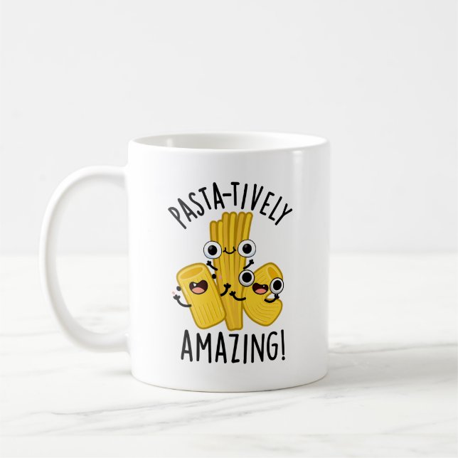 Taza De Café Pun divertido de pasta asombrosa (Izquierda)