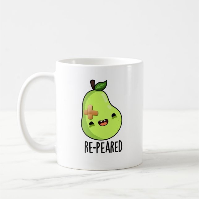 Taza De Café Pun Pear Fruit Funny Re-Pearado (Izquierda)