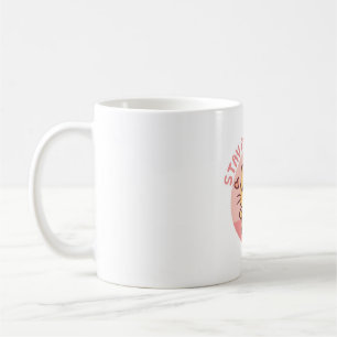 Taza De Café Pun positivo para la estancia corta, gato gracioso