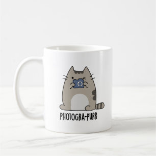 Taza De Café Pun, un gracioso fotógrafo gato de Photograh-purr