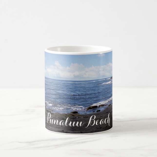 Taza De Café Punalu'u Black Sand Beach Hawaii (Centro)