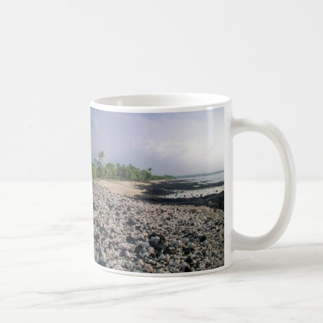 Taza De Café Punalu'u Black Sand Beach Hawaii Big Island (Derecha)