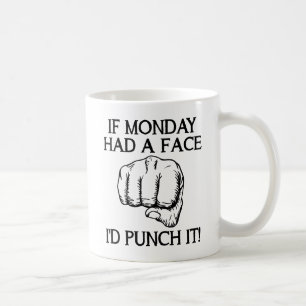 Taza De Café Punch Monday Funny Mug