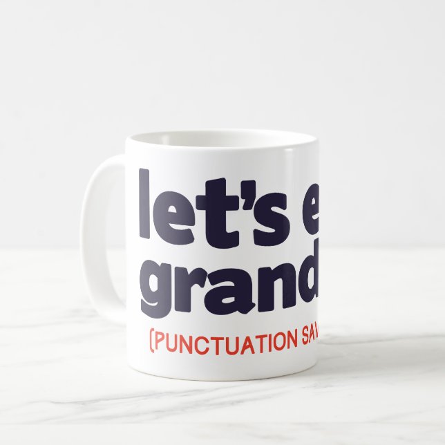 Taza De Café Punctuation saves lives (Anverso izquierdo)