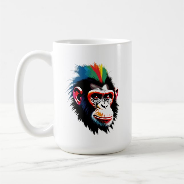 Taza De Café Punk Chimp (Izquierda)