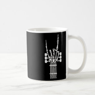 Taza De Café Punk del Rótulo Rockero Roll Rock N Rock Guitarra 