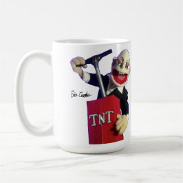 Taza De Café punk puppet with TNT plunger