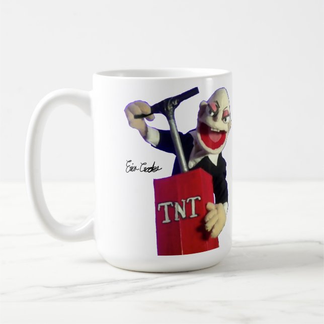 Taza De Café punk puppet with TNT plunger (Izquierda)