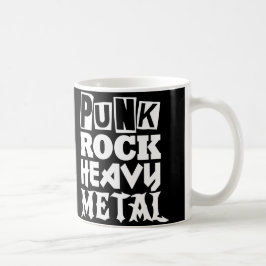 Taza De Café Punk Rock Heavy Metalizado Mug