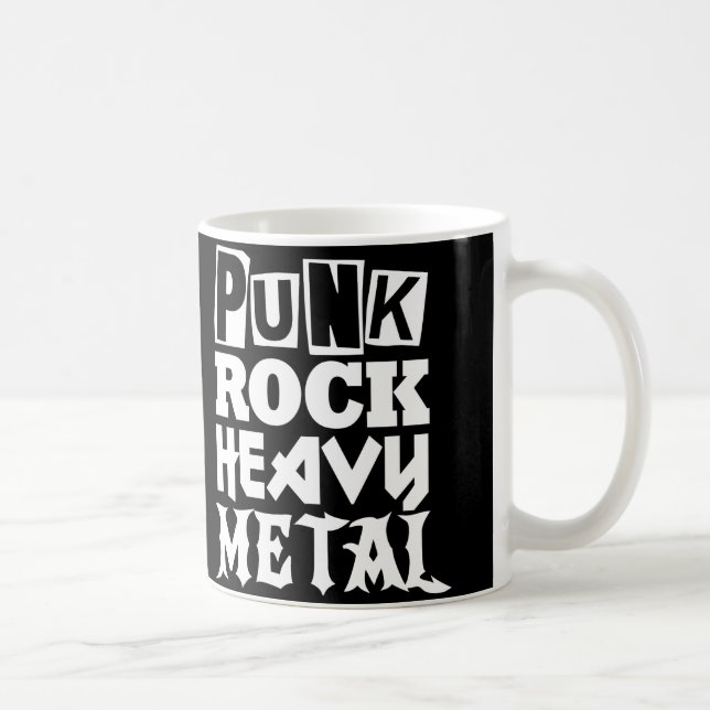 Taza De Café Punk Rock Heavy Metalizado Mug (Derecha)