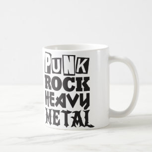 Taza De Café Punk Rock Heavy Metalizado Mug