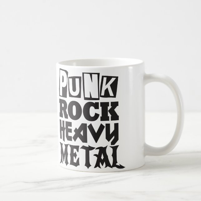 Taza De Café Punk Rock Heavy Metalizado Mug (Derecha)