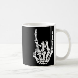 Taza De Café Punk Rock Skeleton Guay Rocker Halloween Halloween