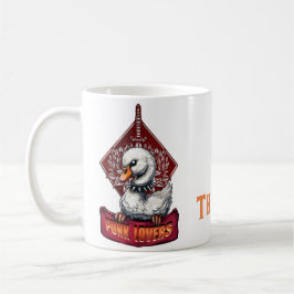 Taza De Café Punk Swan: El rebelde de plumas.
