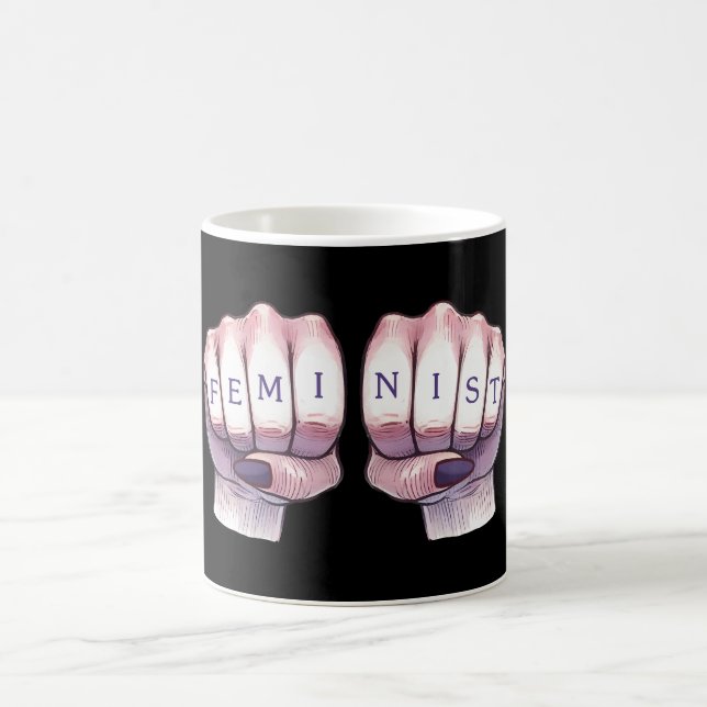 Taza De Café Puños feministas (Centro)
