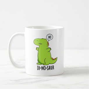 Taza De Café Puns de dinosaurios divertidos de Di-no-saur
