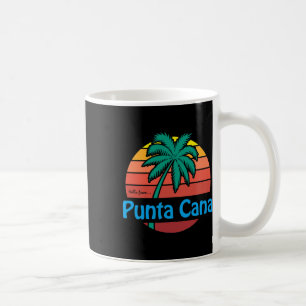 Taza De Café Punta Cana Retro Verano Palma Playa Regalo Hombres