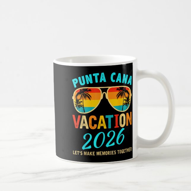 Taza De Café Punta Cana Trip 2026 Beach Vacation Summer Hollida (Derecha)