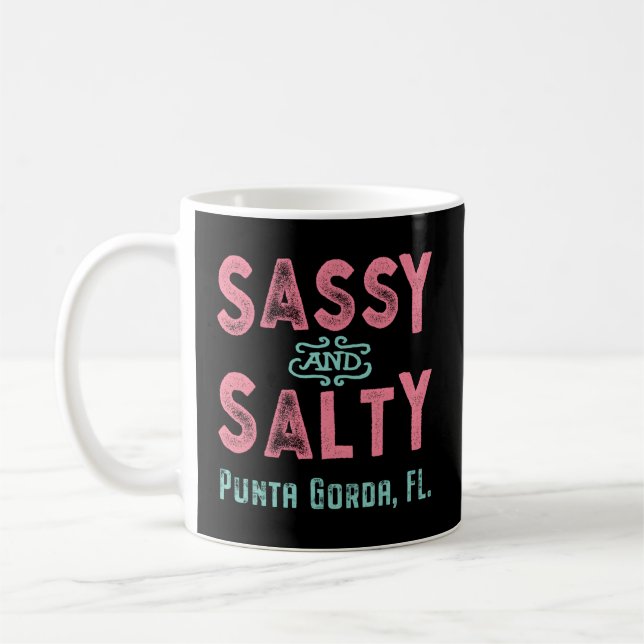 Taza De Café Punta Gorda Florida Con Encanto Y Salado (Izquierda)