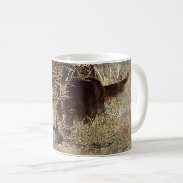 Taza De Café Puntero alemán de pelo largo (Anverso derecho)