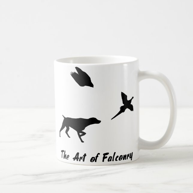 Taza De Café Puntero de Shorthair alemán y Falconry Mug (Derecha)