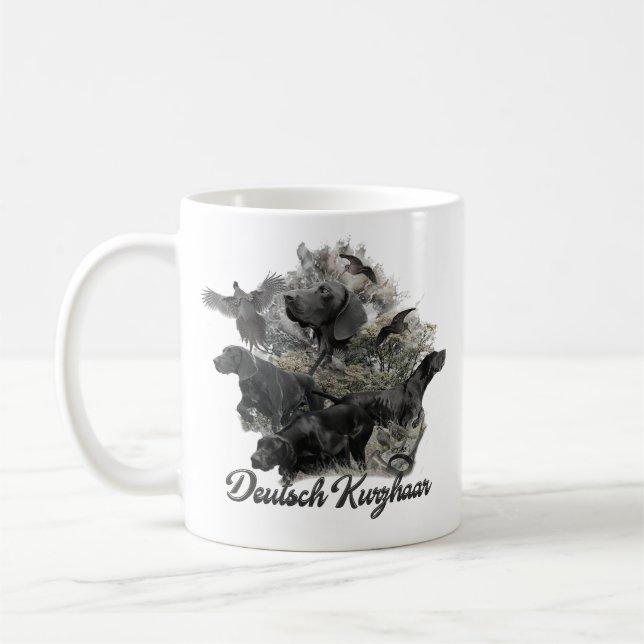 Taza De Café Puntero de Shorthairo alemán (Izquierda)