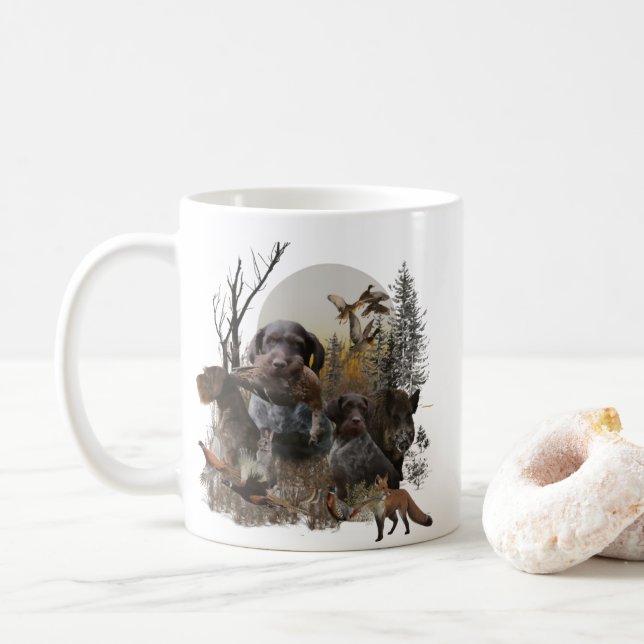 Taza De Café Puntero inalámbrico alemán (Con donut)