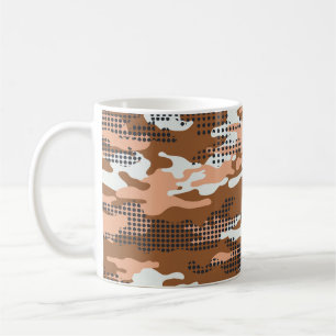 Taza De Café Punto de Polka del Camuflaje: Resumen Sin Maravill