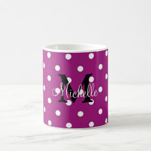 Taza De Café Punto de polka personalizado