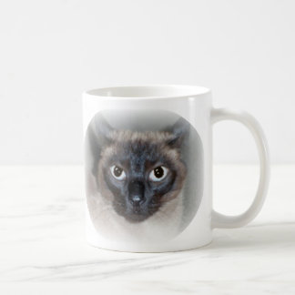 Taza De Café ¡Punto del chocolate SIAMÉS no hago, las MAÑANAS!
