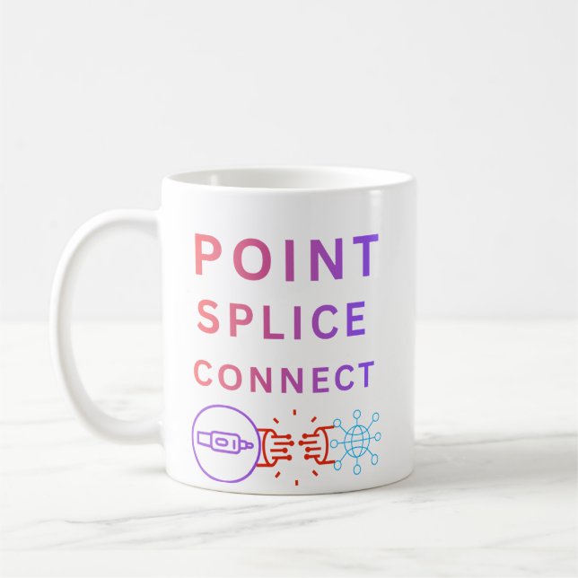 Taza De Café Punto, empalme, conexión (Izquierda)