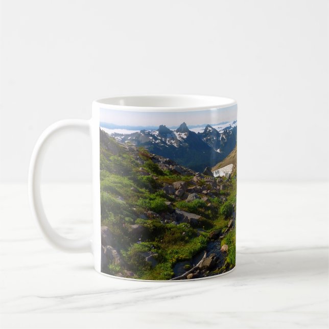 Taza De Café Punto panorámico del Monte Rainier (Izquierda)