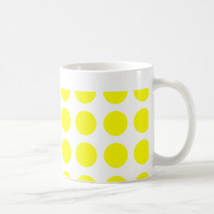 Taza De Café Puntos Amarillos Grandes