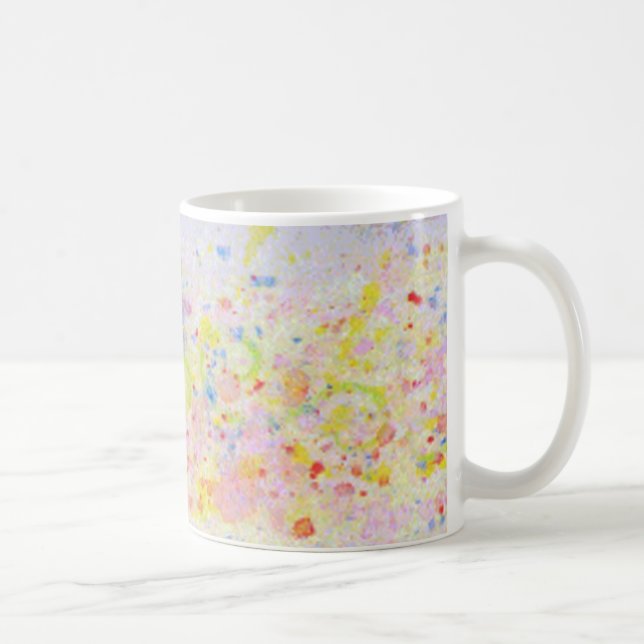 Taza De Café Puntos amarillos y rosados - Mug (Derecha)