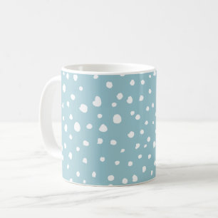 Taza De Café Puntos dálmatas azules, puntos dálmatas, impresion
