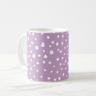 Taza De Café Puntos Dalmatianos Lilac, Puntos Dalmatianos, Dota