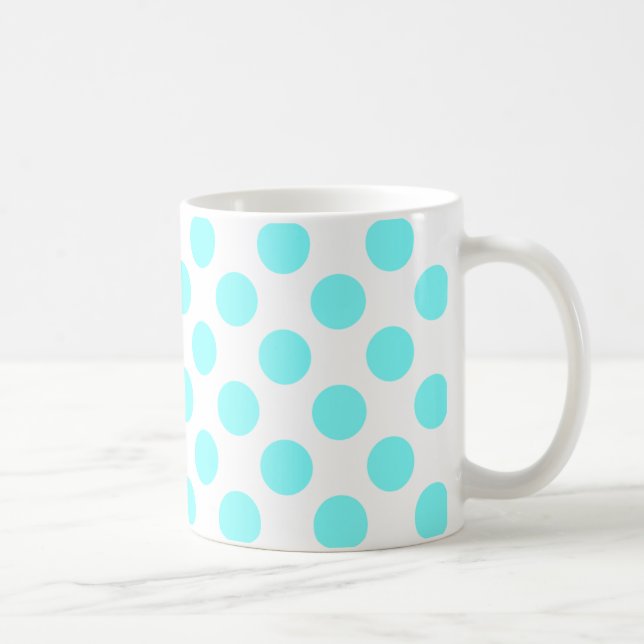 Taza De Café Puntos de Aqua Ligeros (Derecha)