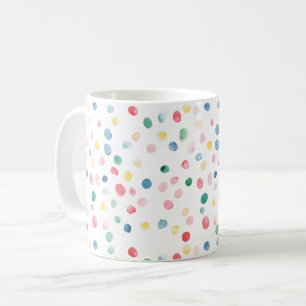 Taza De Café Puntos de Confeti Coloridos