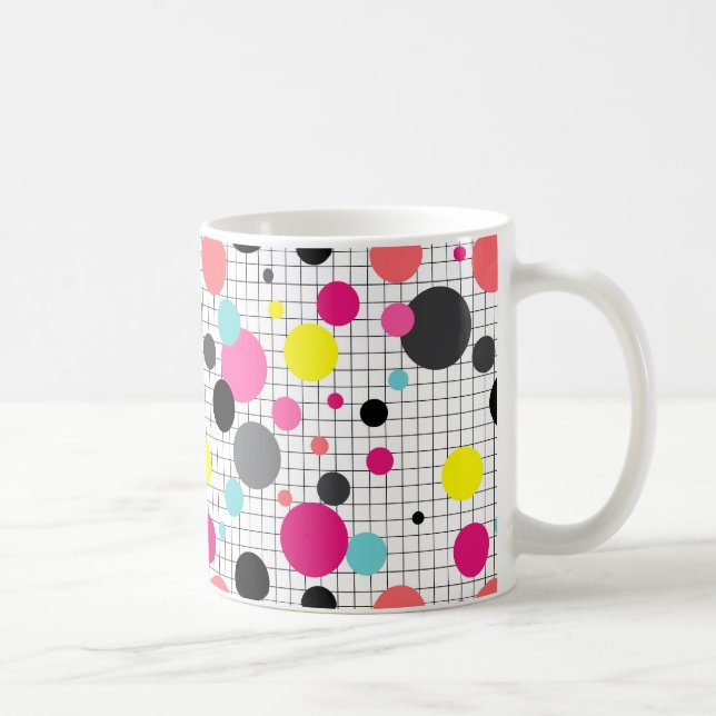 Taza De Café Puntos de Memphis (Derecha)