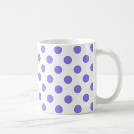 Taza De Café Puntos de polka periwinkle
