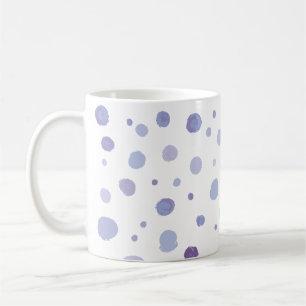 Taza De Café puntos de polka pintados a mano